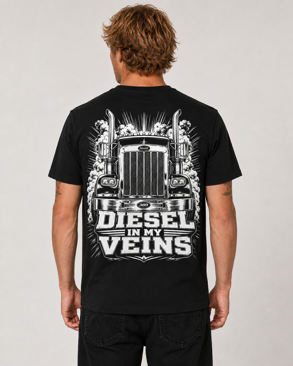 Diesel In My Veins Premium Truck Driver Tee
