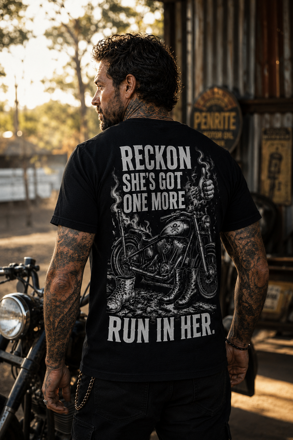 "Reckon She's Got One More Run In Her" T-Shirt