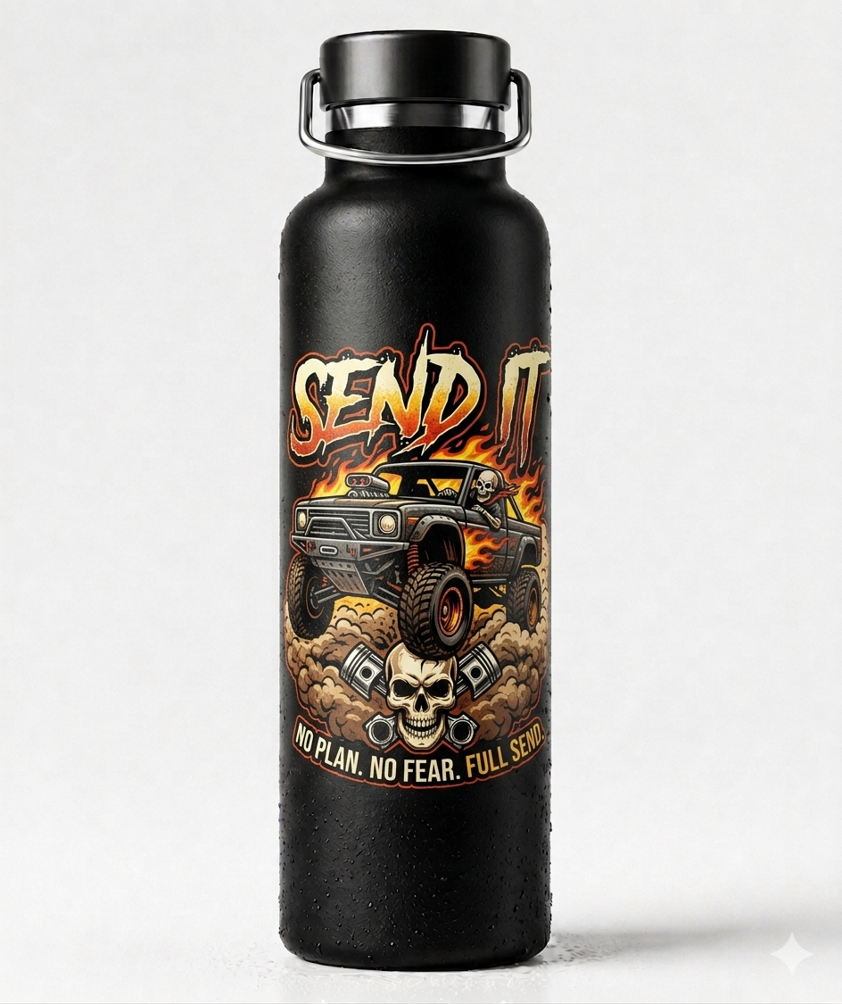 No Plan. No Fear. Full Send Bottle