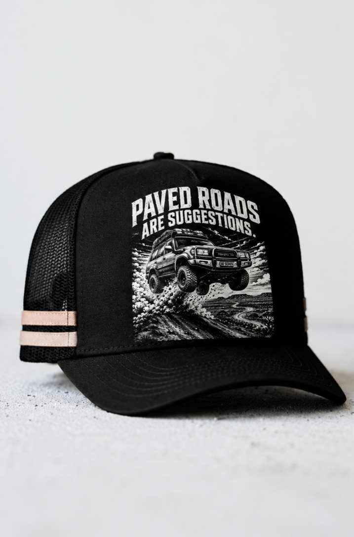 Paved Roads Trucker Cap