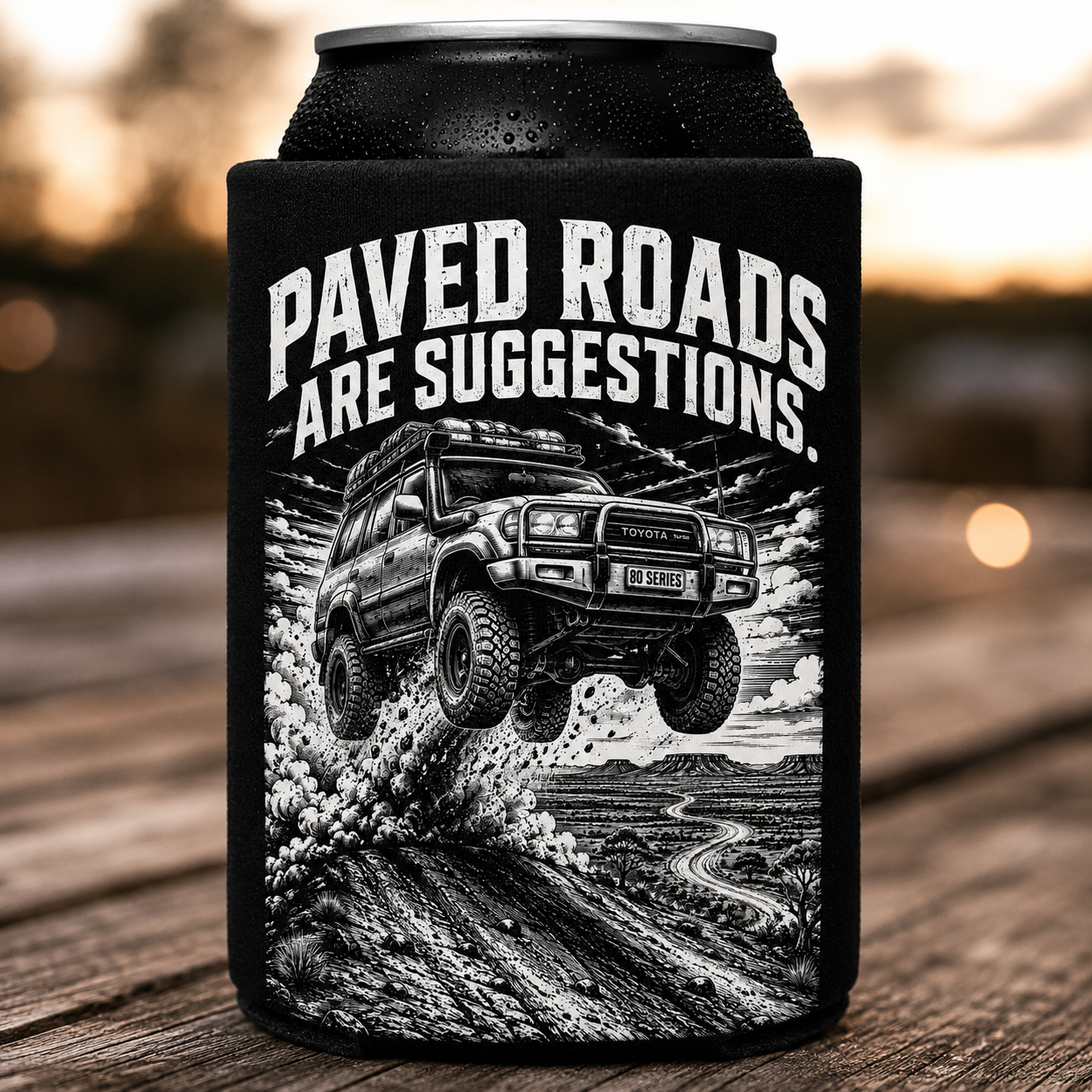 Paved Roads Are Suggestions 80 Series Stubby Holder