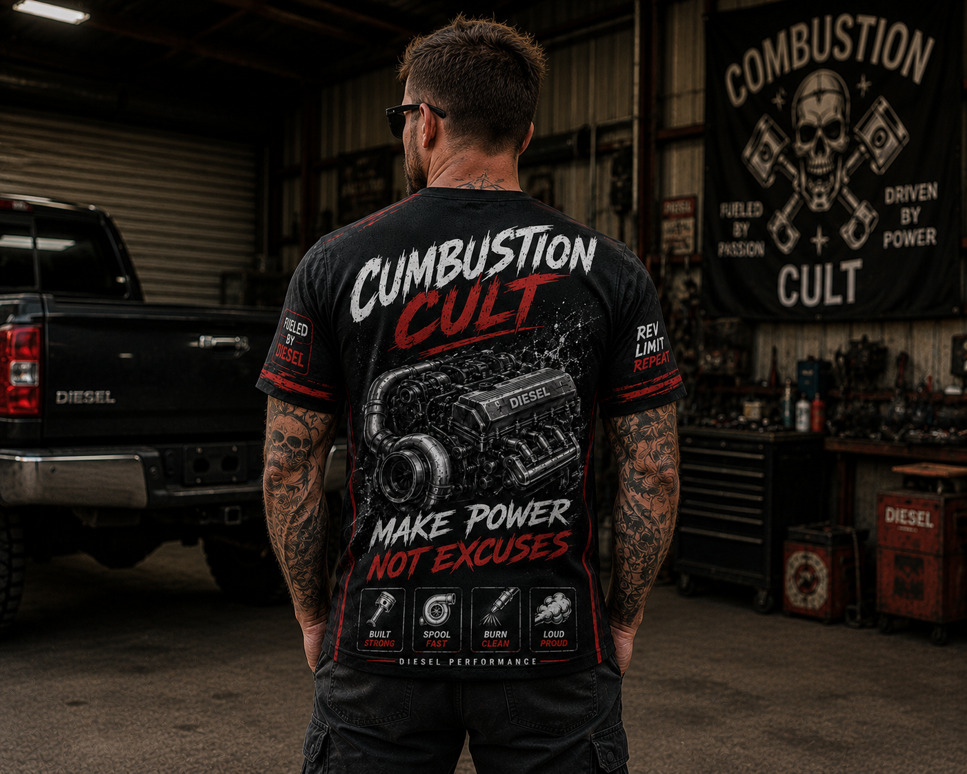 Combustion Cult Diesel Power Performance Tee