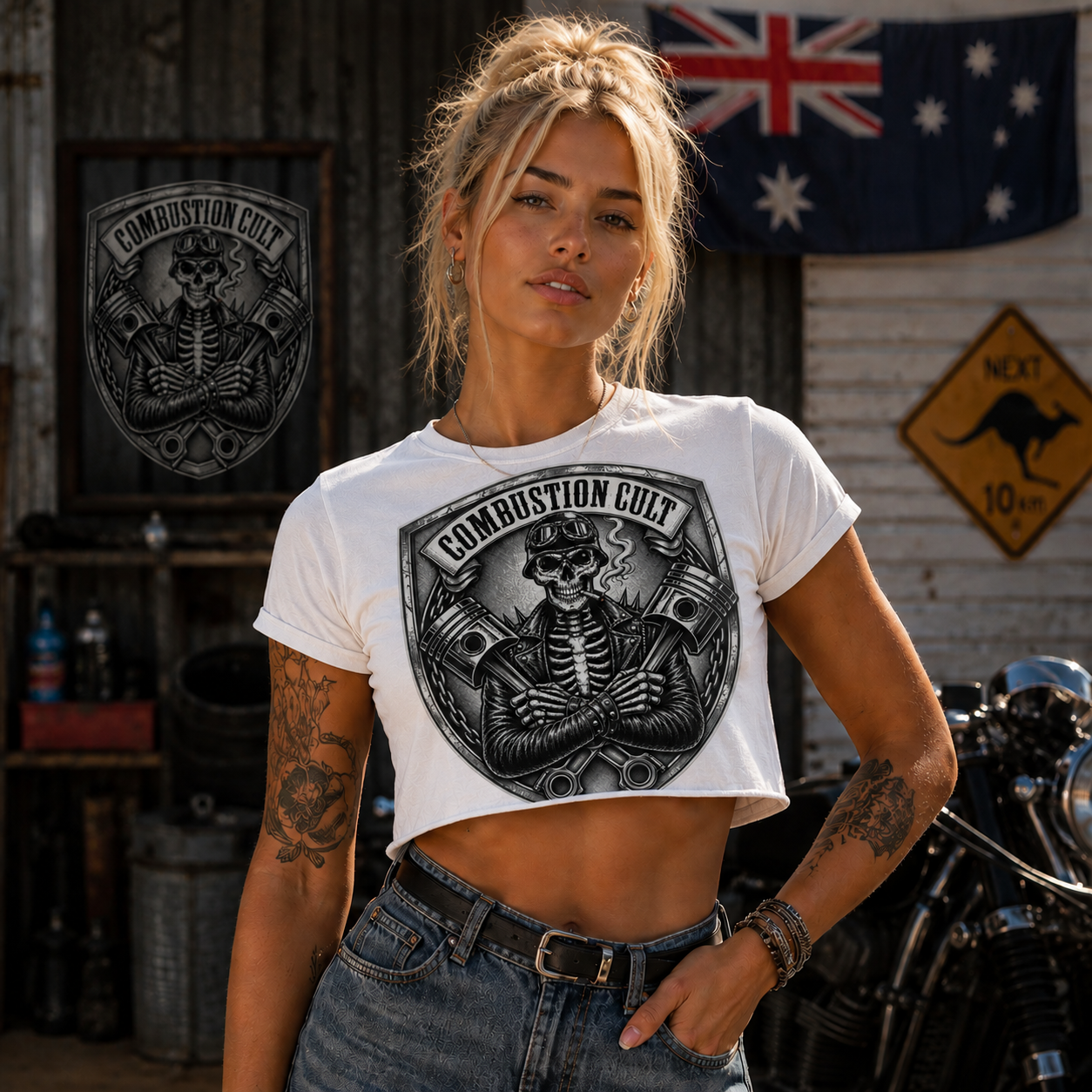 Combustion Cult Reaper Crop Tee