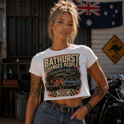 Bathurst Changes People Women's Crop Tee