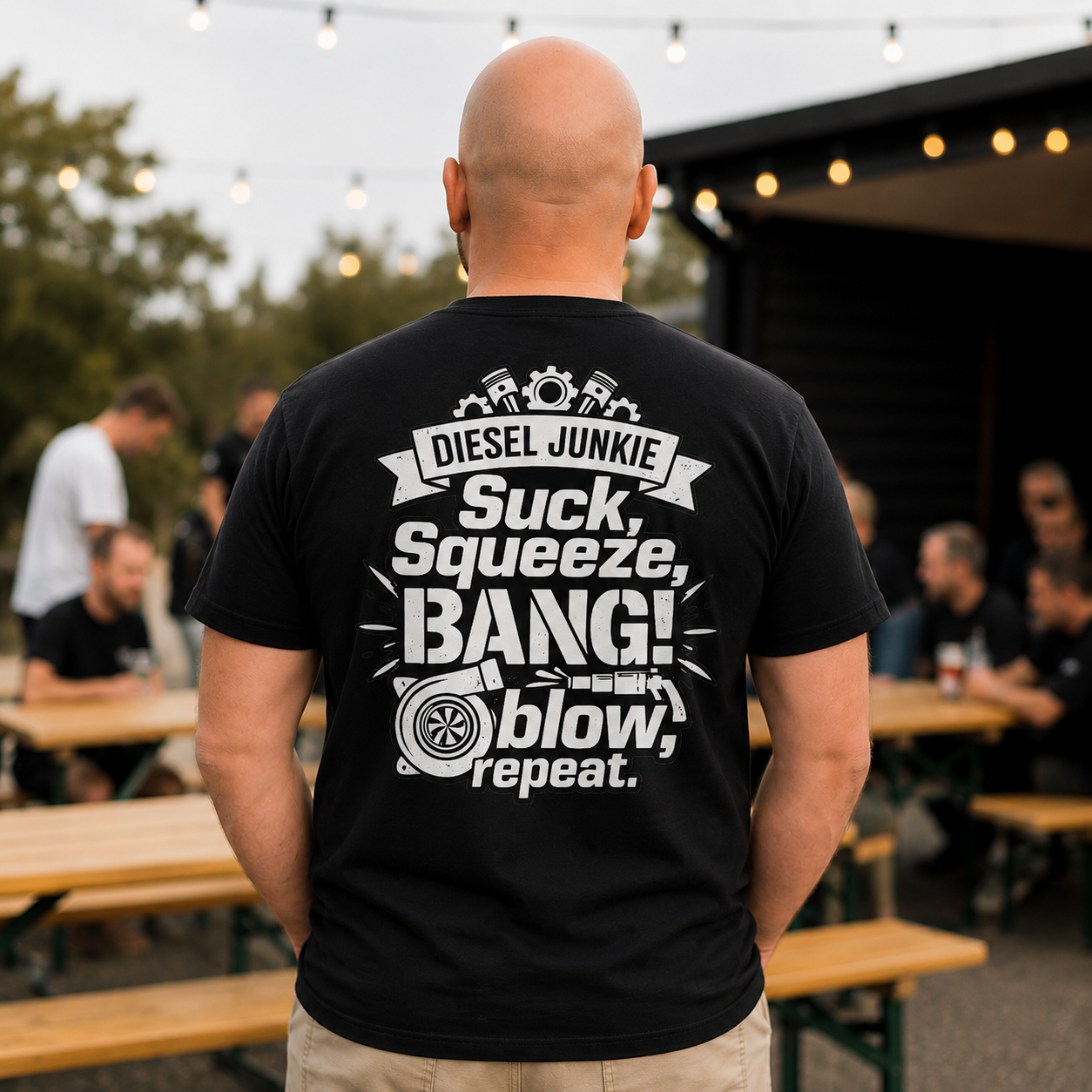 Diesel Junkie Suck, Squeeze Tee